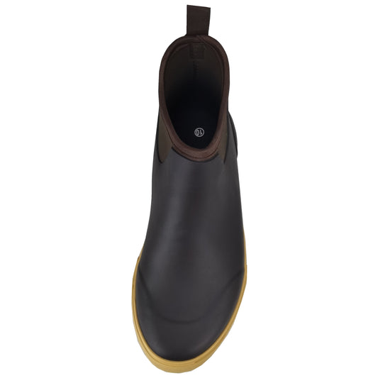 SYLPHID Ankle Deck Boots for Men Waterproof Brown