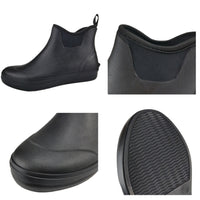 SYLPHID Ankle Deck Boots for Men Waterproof Black