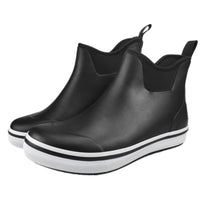 SYLPHID Ankle Deck Boots for Men Waterproof White
